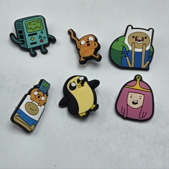 Vintage | Jewelry | Lot Of 6 Adventure Time Food Lapel Pins Cartoon ...
